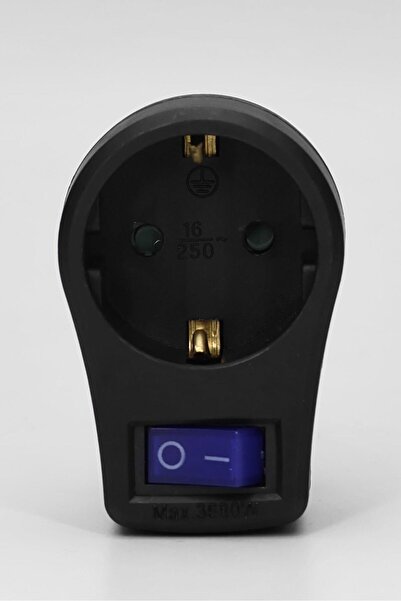 Telvesse Tekli Topraklı Akım Korumalı Priz Işıklı Anahtarlı Aşırı Gerilim Korumalı Emniyetli Priz 3860 Watt