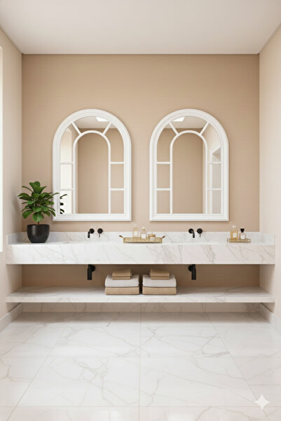 Generic Elegant mirror set with a luxurious frame, 100 x 70 cm