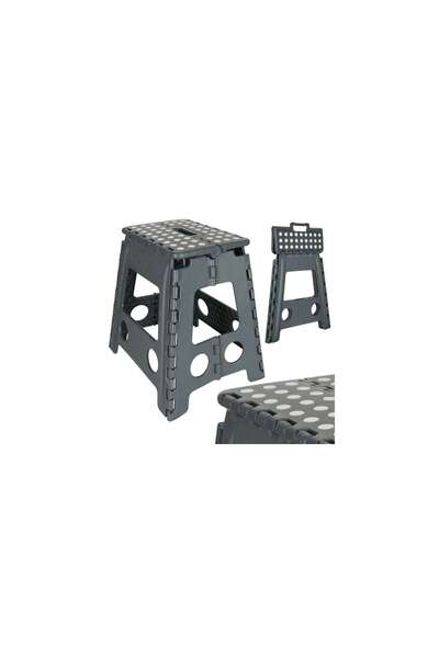 Three top online Non-slip folding stool 39cm dark grey