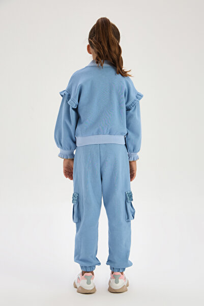 Tyess Girl Blue Tracksuit Bottom