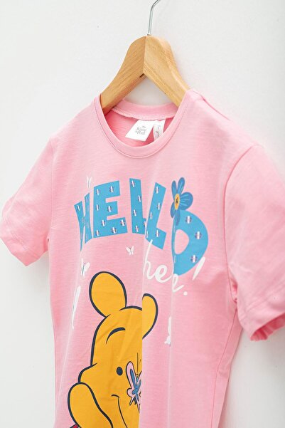 FOR YOU MODA 4-teiliges Winnie-Puuh-T-Shirt- und Shorts-Set