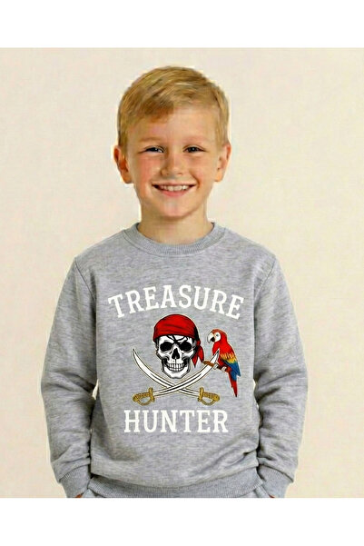 LİTTLE TORTOİSE Boy's Long Sleeve 3 Thread Fleece-Lined Winter Sweatshirt / Tracksuit Set