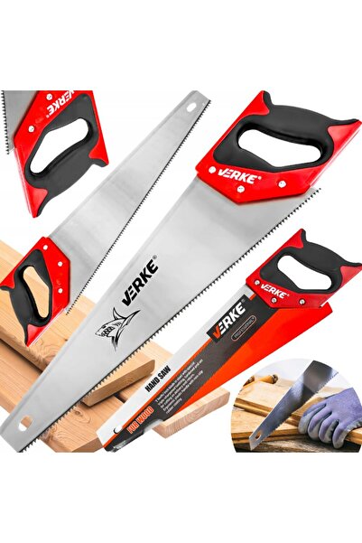 VERKE Fierastrau de mana manual pentru lemn, 400 mm 7T,