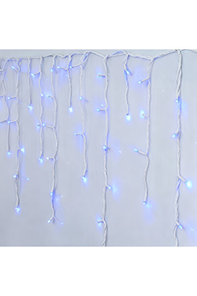 Optim Solution Strânge luminoasă LED cu franjuri inegale, sârmă groasă de 6x0,7m - albastră (en-gros)