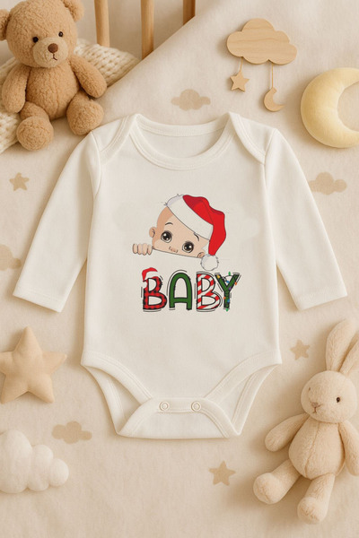 MODA ملابس داخلية للأطفال من القطن بأكمام طويلة لعام مطبوع لرأس السنة الجديدة...