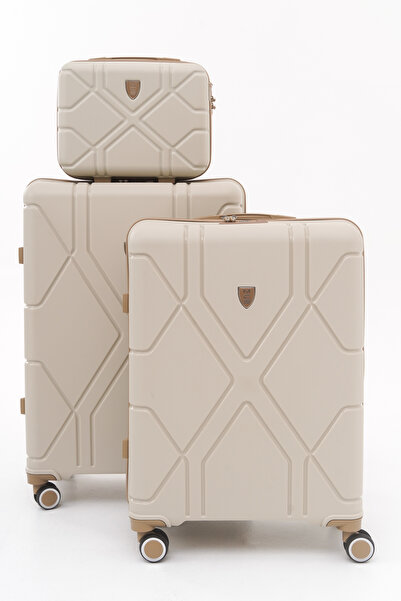 Solo Bag MÇS Büyük Boy Orta Boy ve Makyaj Çantası 3'lü Set Polipropilen Kırıl...