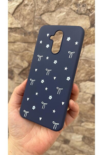 Vip Case Huawei Mate 20 Lite Compatible Mini Bow Pattern Silicone Shock-Absorbing Classic Protective Rubber Case 277