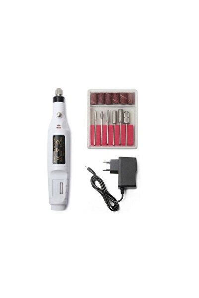 Cosmeticos Ηλεκτρικό τρυπάνι μανικιούρ/πεντικιούρ 20000 στροφές - Λευκό