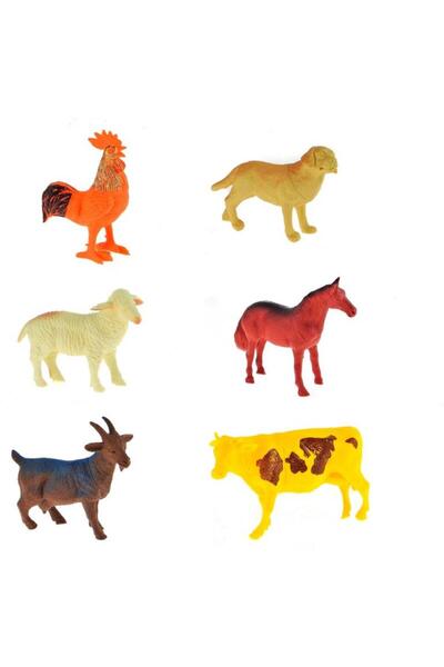 Tıfıl Toys 6 قطع من مجسمات الحيوانات المزرعية
