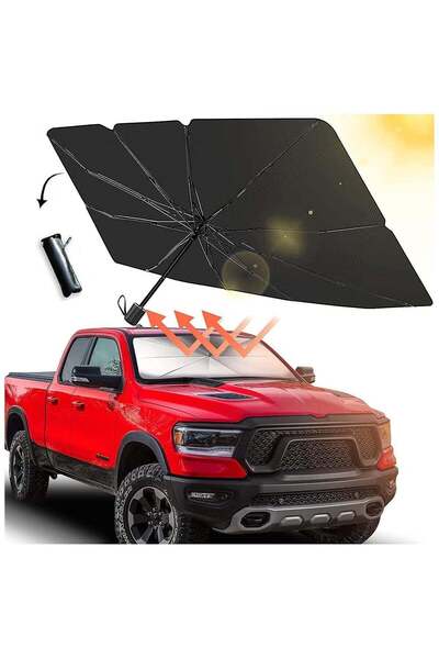 Generic SUV Foldable Car Windshield Sun Shade (Umbrella Style)