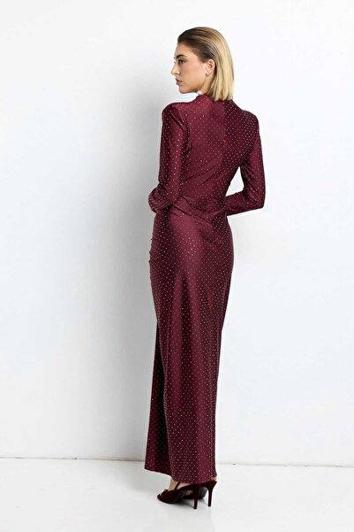 Andress Boutique Henriette Maxi Dress, Burgundy