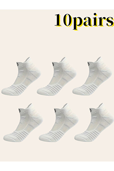 Take Two By Styli Pack of 10 - Solid Short Crew Socks