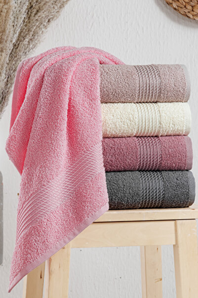 Mürdüm Home Набір з 5 рушників 50x90, рушник для рук, обличчя та волосся – м'який, міцний та стильний, швидко висихає, весільний набір