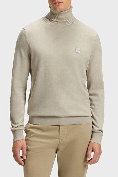 BOSS Pamuk ve Kaşmir Karışımlı Regular Fit Balıkçı Yaka Kazak Erkek KAZAK 505...