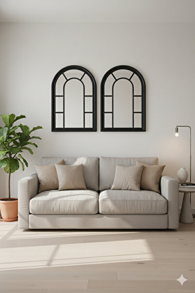 Generic Elegant mirror set with a luxurious frame, 100 x 70 cm