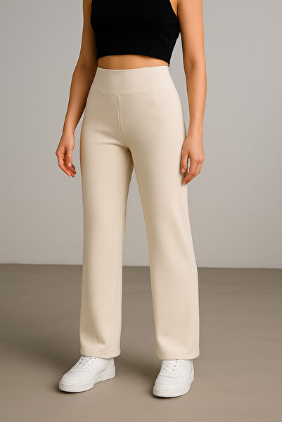 ELYRA Kadın Yüksek Bel Baggy Modal Kumaş Eşofman Altı