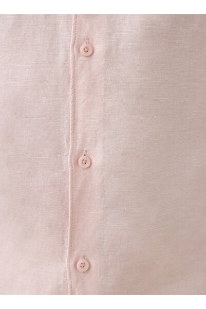 FAV Regular Fit Collared Linen Blend Shirt