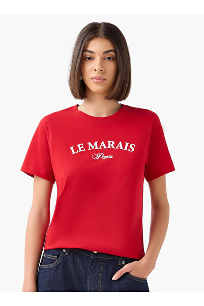 FAV Regular Fit Cotton T-shirt with Typographic Print