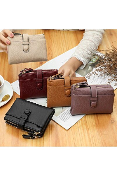 rinkadoll Compact Design, Many Compartments, Rose Color, Small Size Women's Wallet