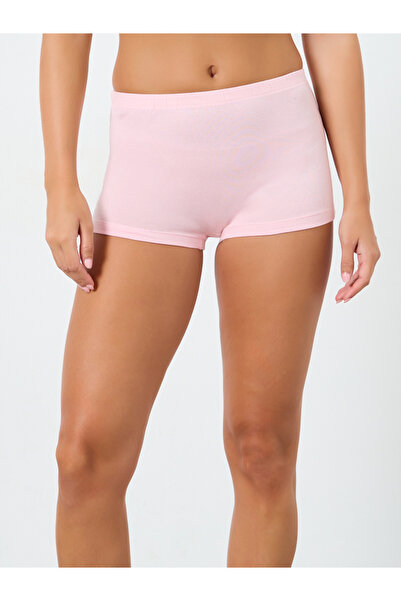 Styli Pack of 4 - Solid Cotton Elastic Waistband Boyshorts