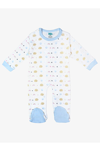 Babies Basic By Styli 5-Piece 100% Cotton Bib, Romper, Mittens, Cap and Sleepsuit Set