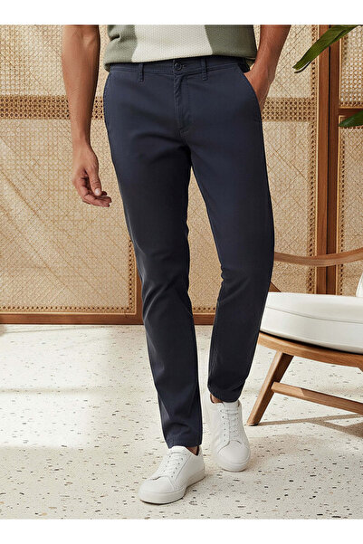 FAV Men's Slim Fit Cotton Blend Chinos