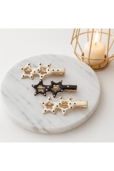 gigigiyim Star Patterned Colorful Pen Buckle