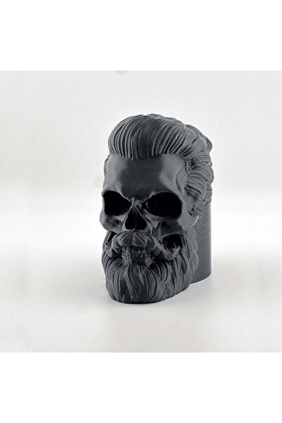 3DMarket Ornament antifurt pentru cârlig de remorcare - Craniu cu barbă