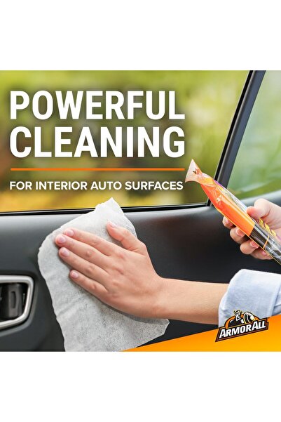 Armor ALL Multipurpose Wet Wipes, 100% Plastic-Free Biodegradable, 20 Wipes