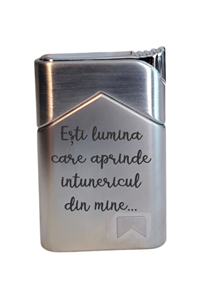 magazinu de gravura Personalized lighter with text – You are the light that lights the darkness in me