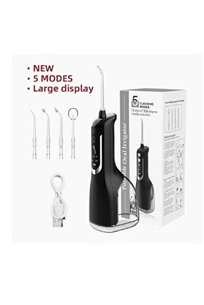 NKX جهاز ري فموي محمول قابل لإعادة الشحن عبر USB، جهاز تنظيف الأسنان بالماء، ...