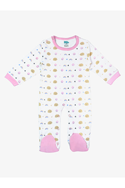 Babies Basic By Styli 5-Piece 100% Cotton Bib, Romper, Mittens, Cap and Sleepsuit Set