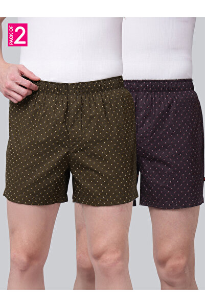 John Player By Styli Pack of 2 - Men Printed Cotton Boxers