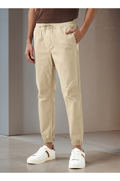 FAV بنطلون رياضي رجالي بقصّة عادية وخصر مرن