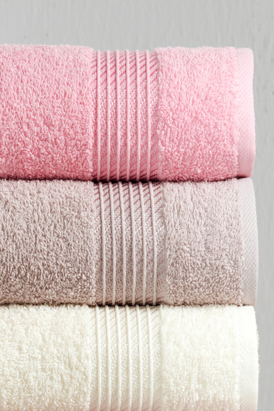 Mürdüm Home Набір з 5 рушників 50x90, рушник для рук, обличчя та волосся – м'який, міцний та стильний, швидко висихає, весільний набір