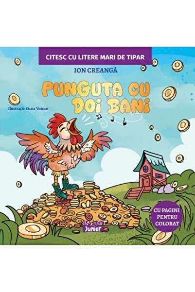 Editura Ars Libri Junior Punguta cu doi bani. Citesc cu litere mari de tipa