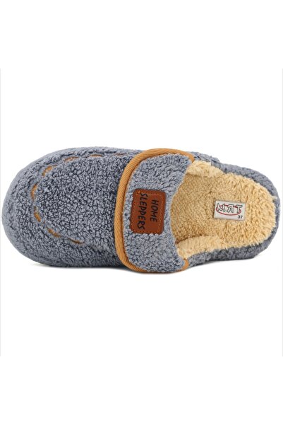Home Women's Gray Winter Home Slippers