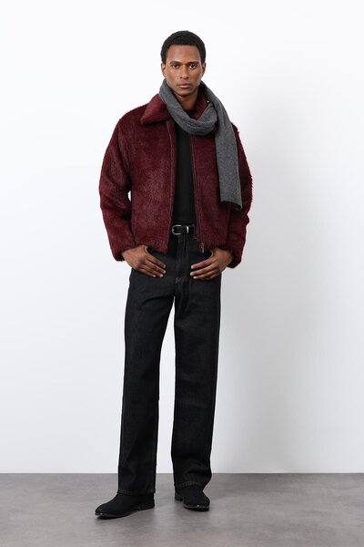 Antioch Burgundy Soft Textured Men's Coat