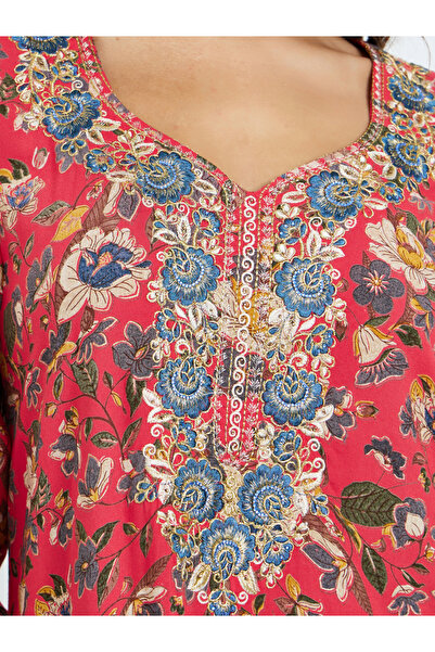 Maxim Creation By Styli Thread Embroidery A-Line Jalabiya