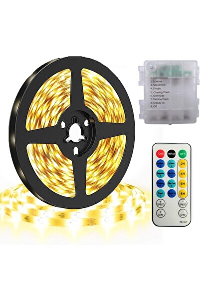 OEM LED Light Strip, 3 m, 180 LEDs, Battery-Powered, IR Remote, 8 Modes, Timers