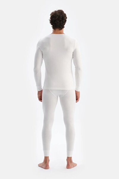 Dagi Men's Thermal Single Top, Round Neck, Long Sleeve, Thermal Underwear 47% Polyester, 47% Viscose, 6% Lycra