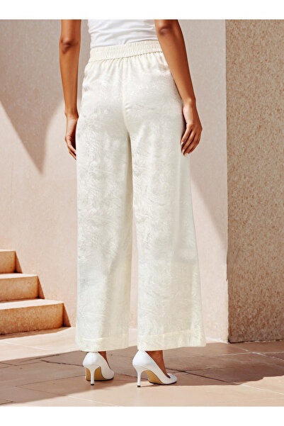 FAV Jacquard Wide Leg Pants with Pockets