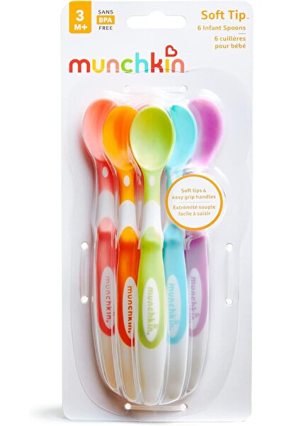 Munchkin Soft Infant Spoons, Pack of 6
