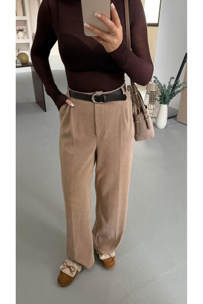 Sezgi Tekin Брюки з підкосом і підкладкою Camel з кашеміру