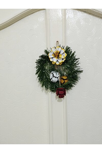 bayram taşcıoğlu home desing New Year's Concept Special Design Gift Door Wall Ornament Pinecone Garland Door Ornament
