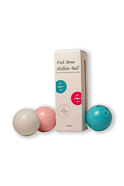 PisiMall Trei bile distractive, jucărie pentru pisici, cu lumini, sunete și c...