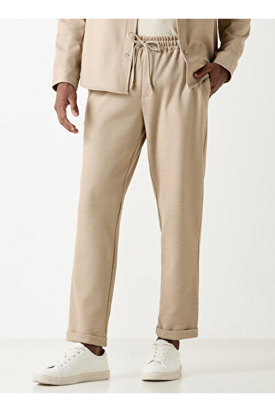 FAV بنطال رياضي بخصر مرن ورباط مع جيوب