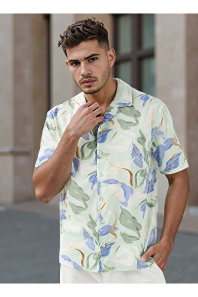 FAV All-Over Print Camp Collar Shirt