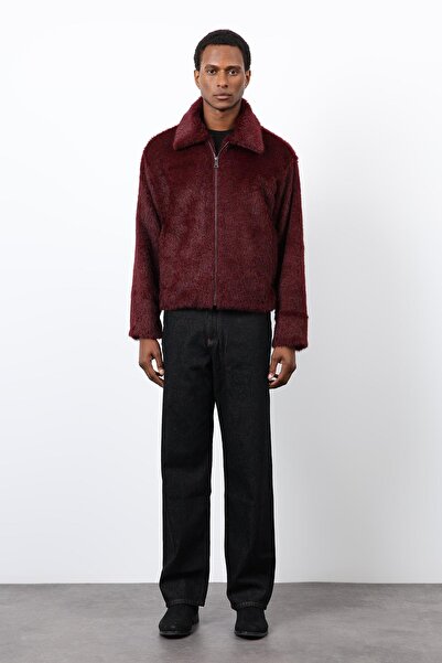 Antioch Burgundy Soft Textured Men's Coat