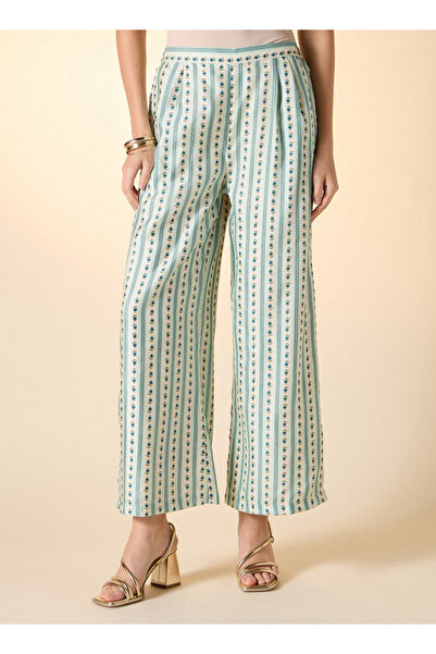 FAV Floral Print Wide Leg Flexi Waist Pants